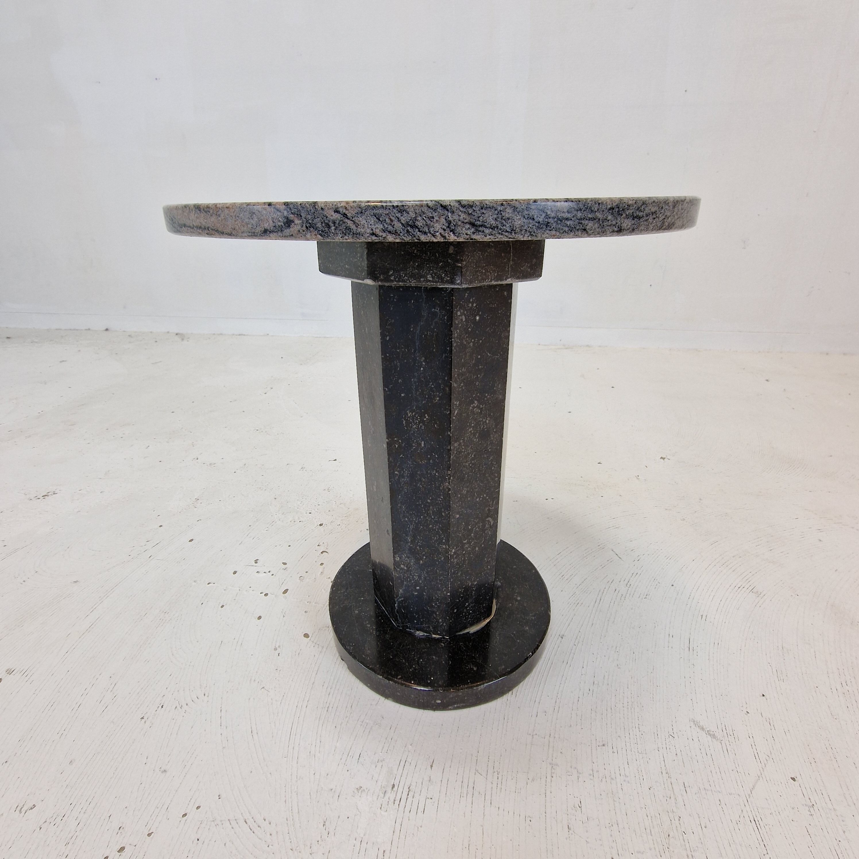 Italian Coffee or Side Table in Granite, 1980s