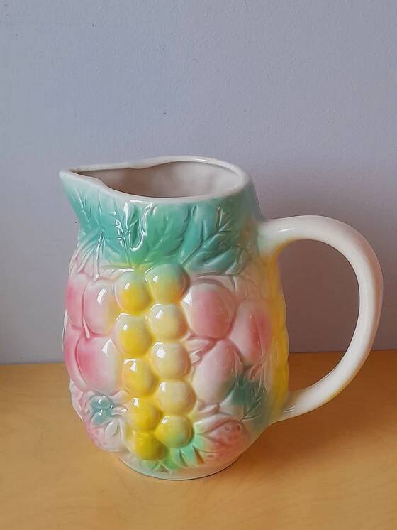 Fruit-shaped earthenware pitcher, 1970