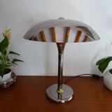 Mushroom lamp design chrome metal 48 cm