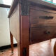 Double-sided administrative desk in oak.