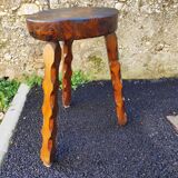 Brutalist tripod stool 1960