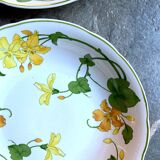 Pair of Villeroy & Boch hollow plates in glazed earthenware model Geranium