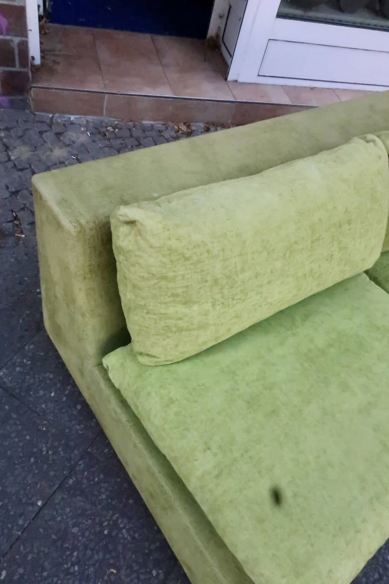 Superb vintage 70s two-seater retro space age sofa
