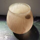 Old vase crystallry art st val glass rose decoration vintage