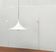 Semi-suspended space mid-century lamp by Bondrup & Thorup for Egoluce, Italy, 1970s.