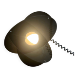 Black “Luna” lamp by Rinaldo Cutini