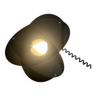 Black “Luna” lamp by Rinaldo Cutini