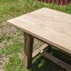Old table in solid chene