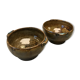 Vintage enamelled sandstone bowls
