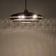 1960s black and gold UFO pendant , Czechoslovakia