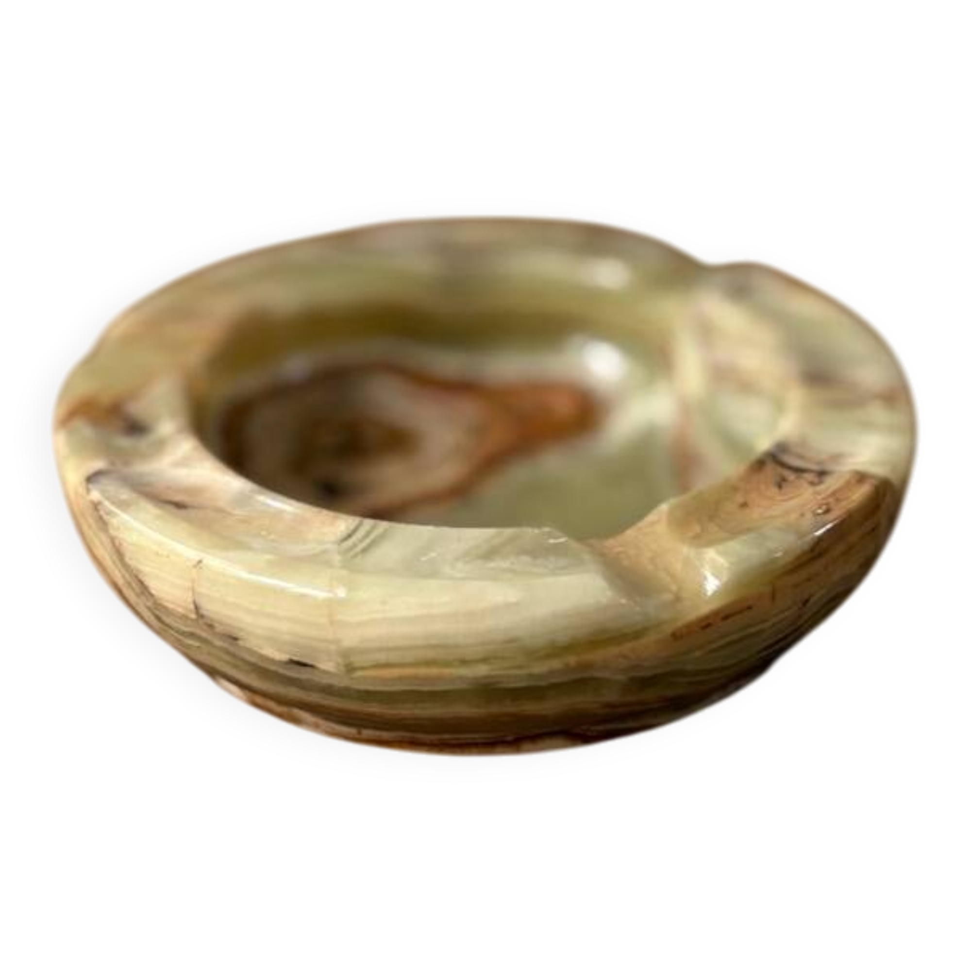 Cendrier en onyx vintage