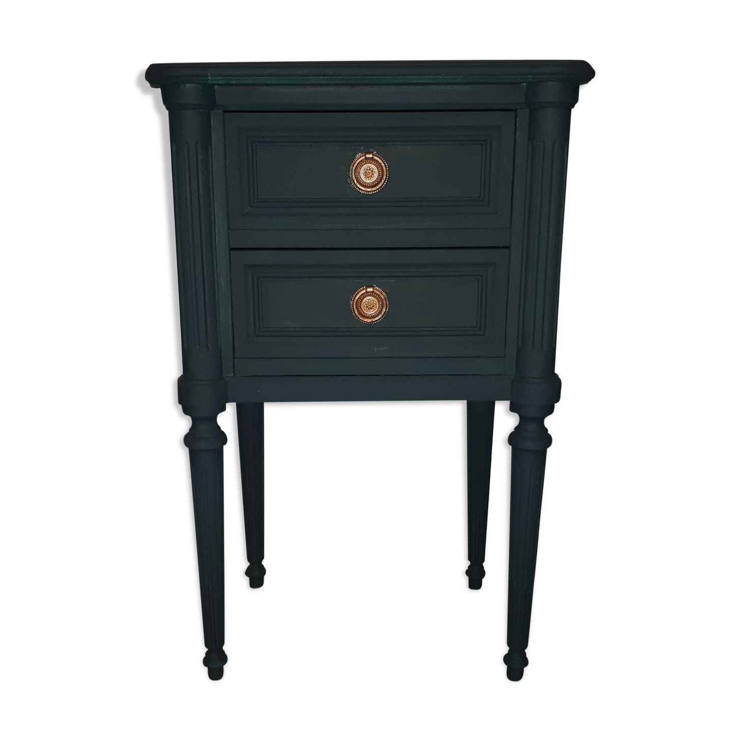 Blue bedside table