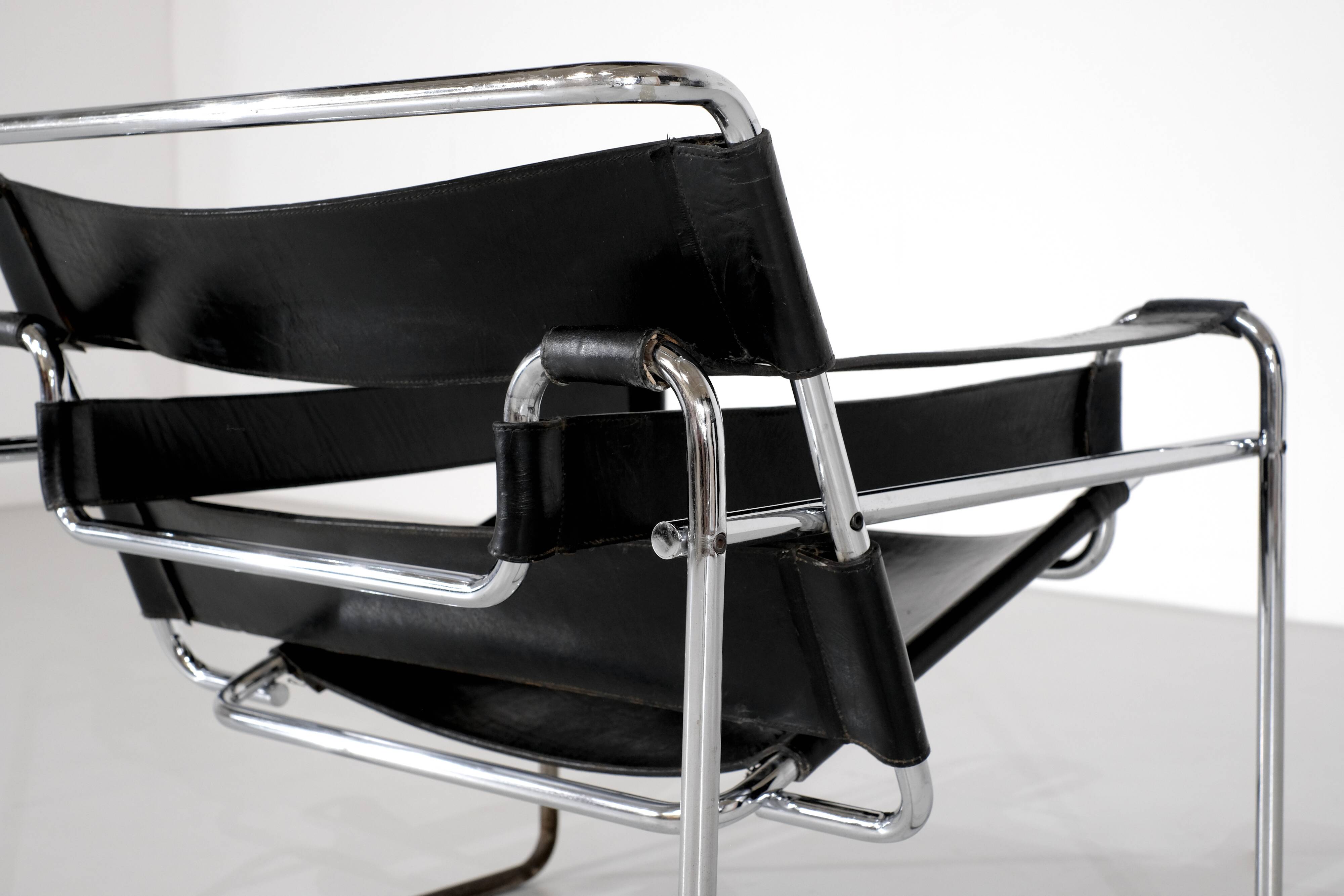 “B3 Wassily” armchair by Marcel Breuer for Gavina, Italy, 1925.