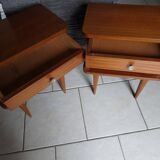 Pair of vintage bedside tables