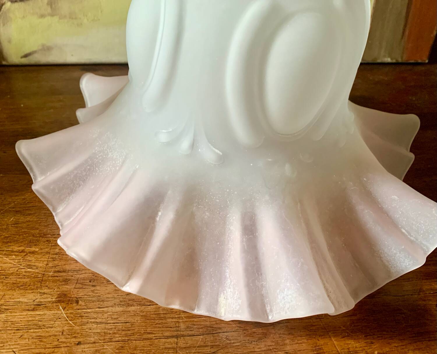 Large glass pendant light