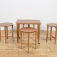 Mid-century Danish nesting tables by Poul Hundevad for Novy Domov, Czechoslovakia, 1960s, set of 5
