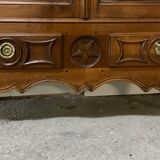 Walnut window of the nineteenth century