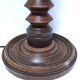 XL turned wooden lamp base H.47 cm 1950s design