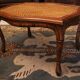 Seating stool styling colonial style solid wood sitting canne late 19th