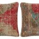 Set of 2 vintage Turkish cushion covers 48x48 cm
