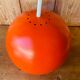 Suspension Eyeball orange vintage années 70