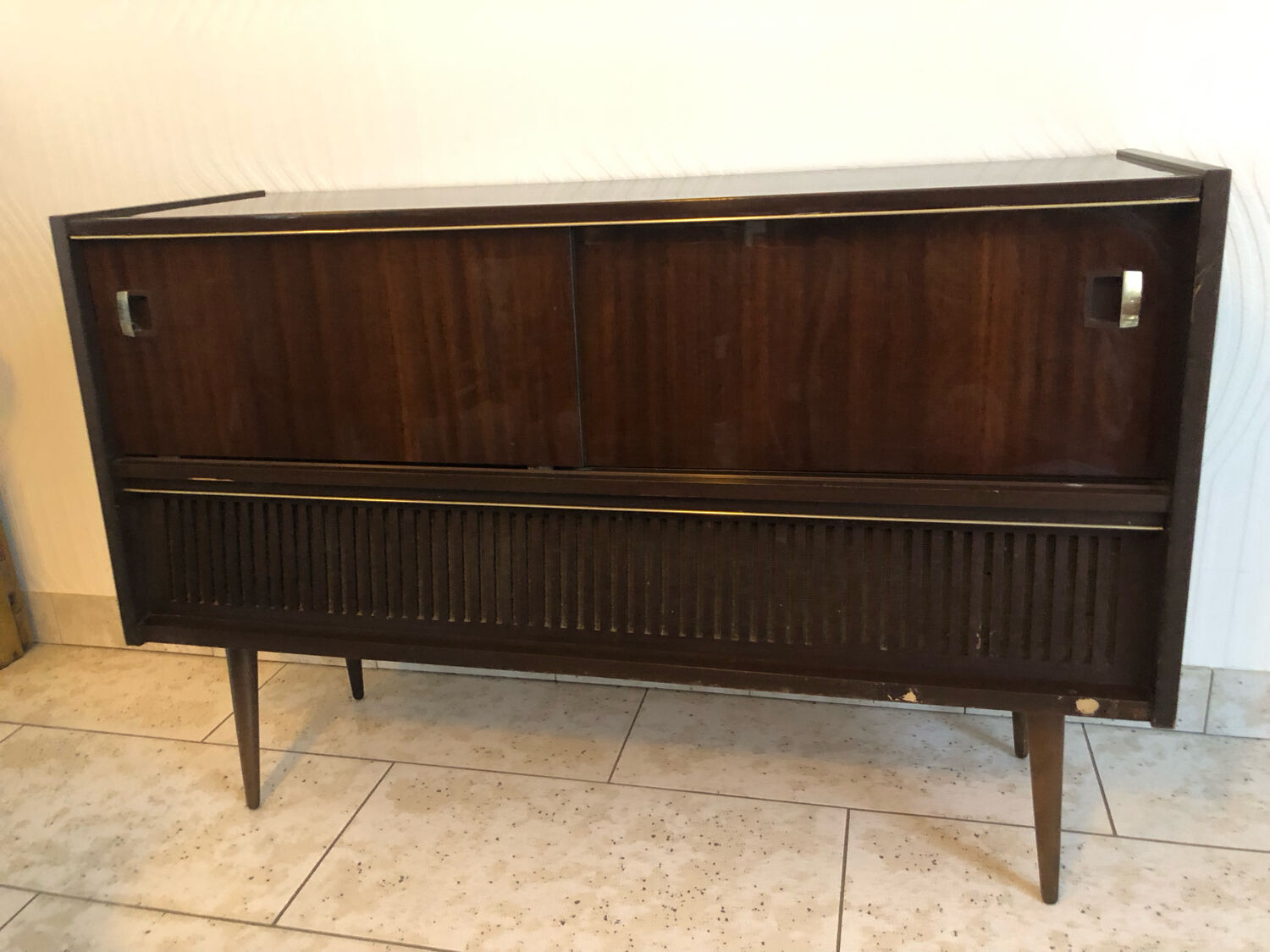 Platinum radio cabinet grundig vintage year 60/70