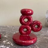 Pair of ceramic candlesticks