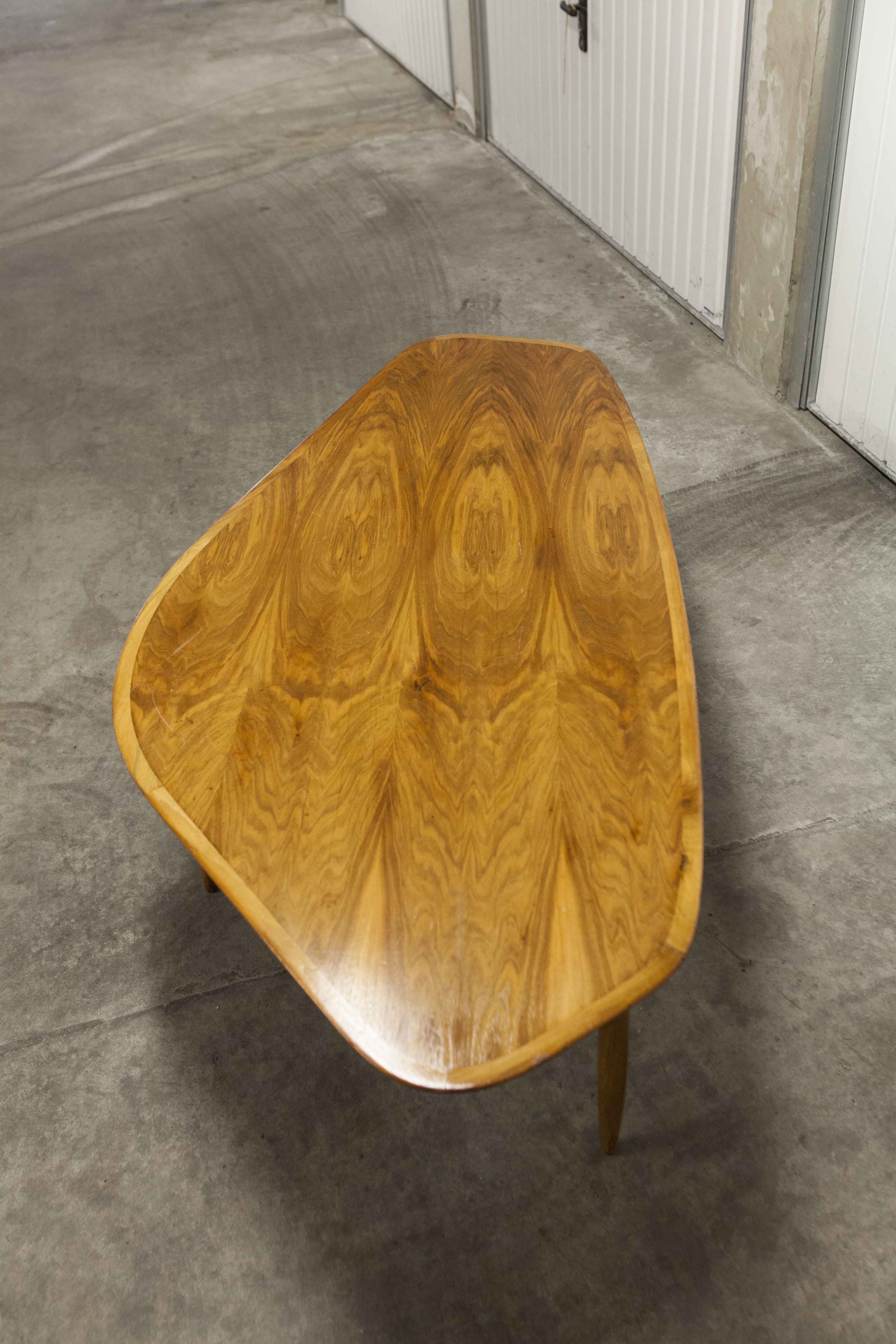 Coffee table XXL Scandinavian teak 178cm 1965