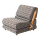 Modular folding chair, former Czechoslovakia in fabric and leather, 1970s
