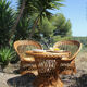 Vintage wicker chairs and table