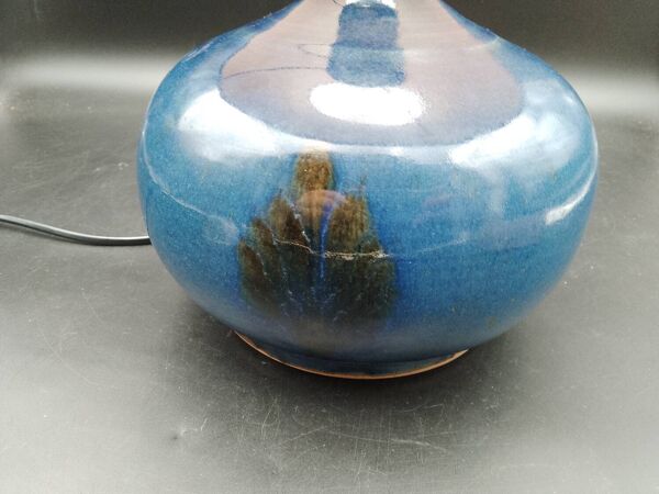 Lampe Grès et émaux de cendres de Mireille et Noël Dailler Blanot vers 1970