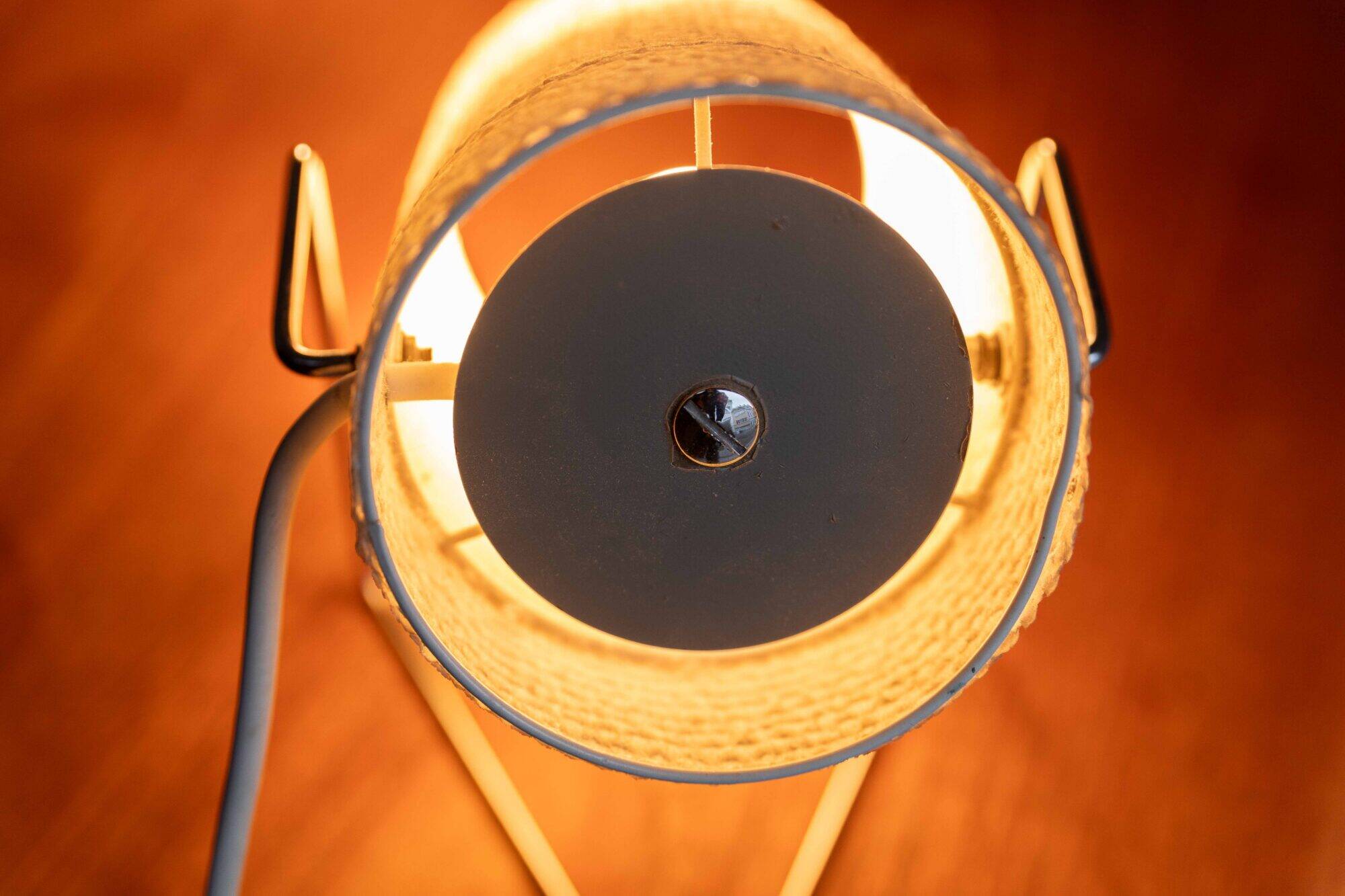 Ensemble de deux lampes de table en fibre de verre