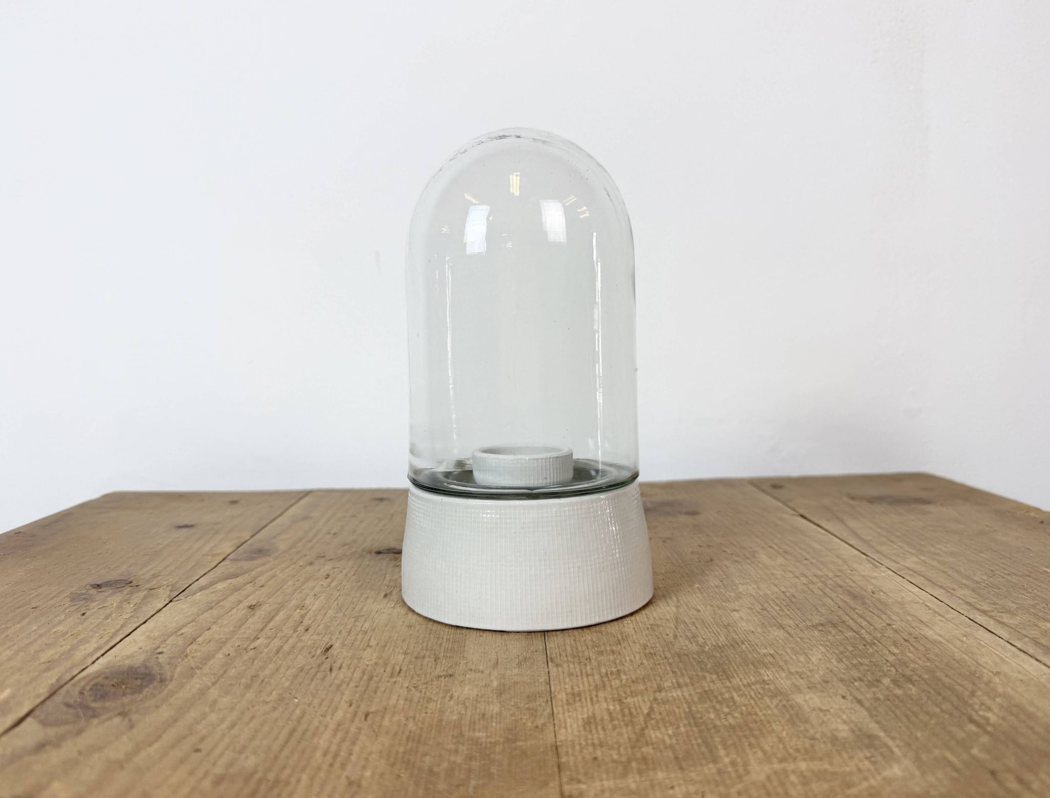 Vintage White Porcelain Ceiling Light, 1970s
