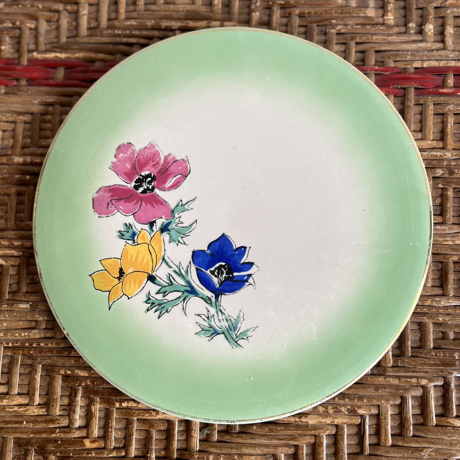 Set dessous de plat et de bouteille Sarreguemines