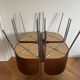 Set of table and 4 teak chairs, Fusion model by Sandra Kragnert for IKEA, Sweden, 1970s: