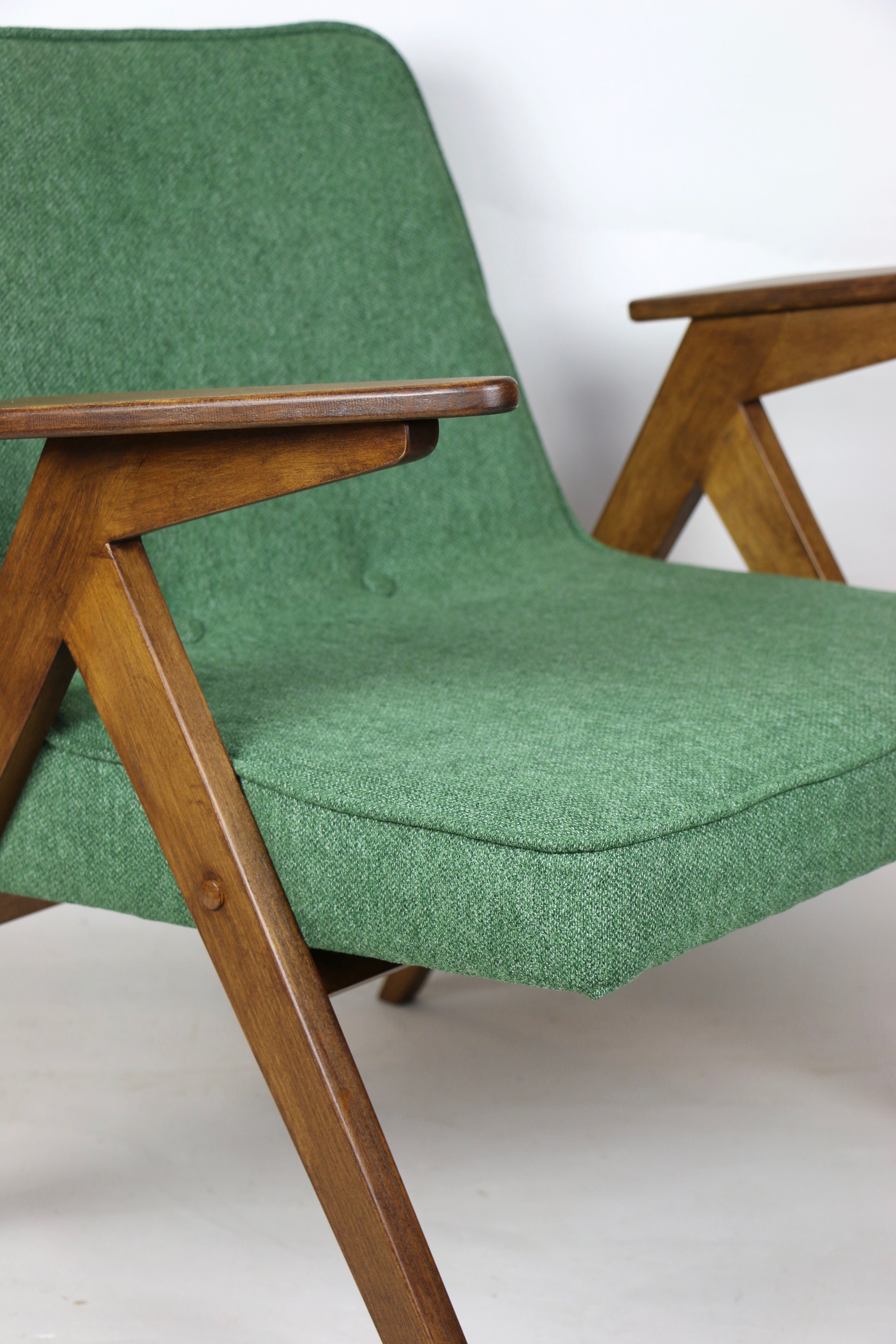 Green Bunny armchair by Józef Chierowski, 1970s