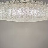Glass Tubes Chandelier Flush mount from Doria Leuchten, 1960s