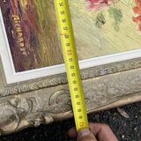 Painting of a bouquet of flowers, signed richard, 69 x 51