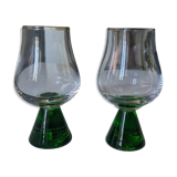 Verres avec pieds en ouraline