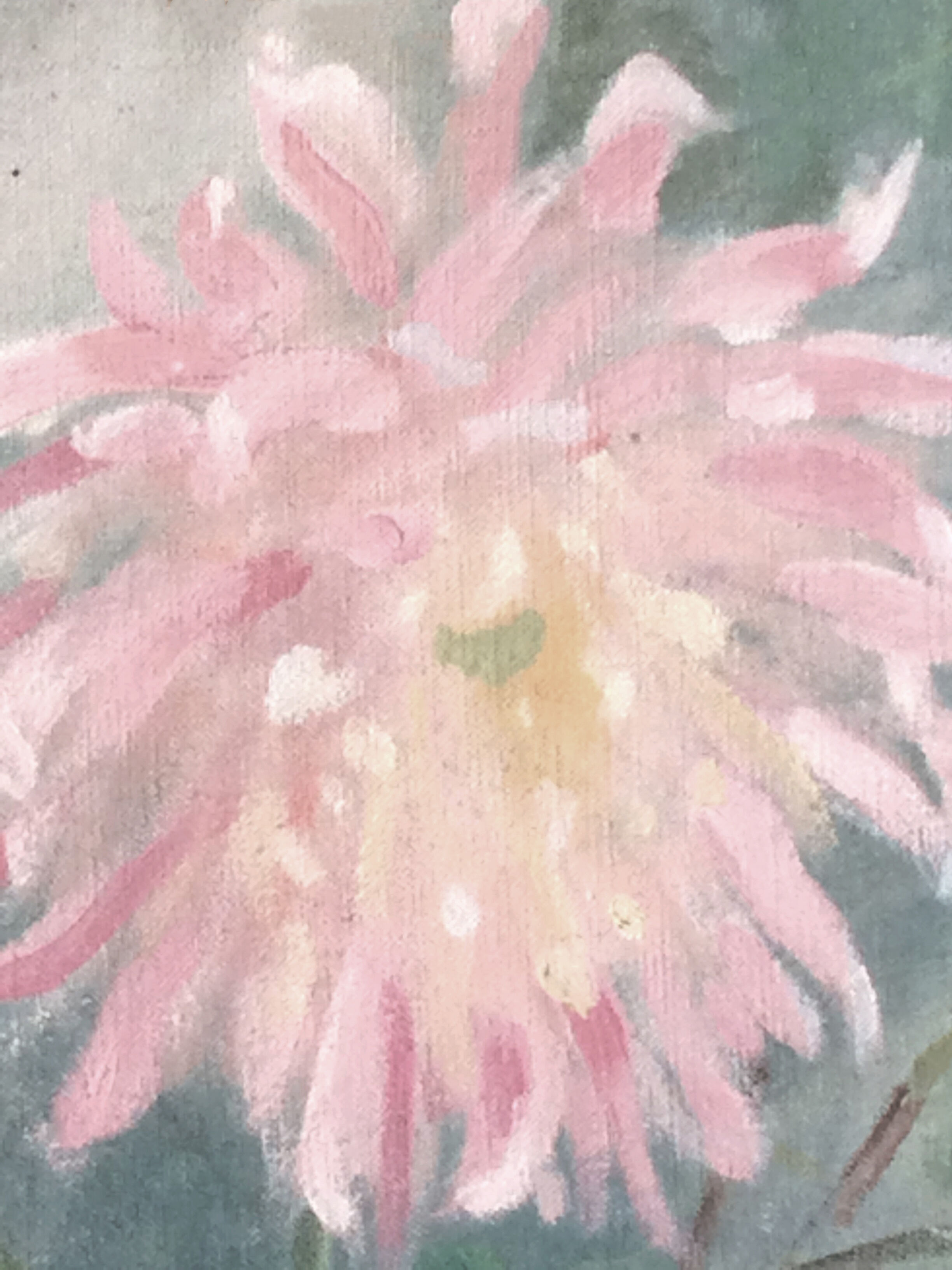 Painting on canvas Chrysanthemums