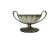Empire salt cellar, silver-plated copper, France, 19th century
