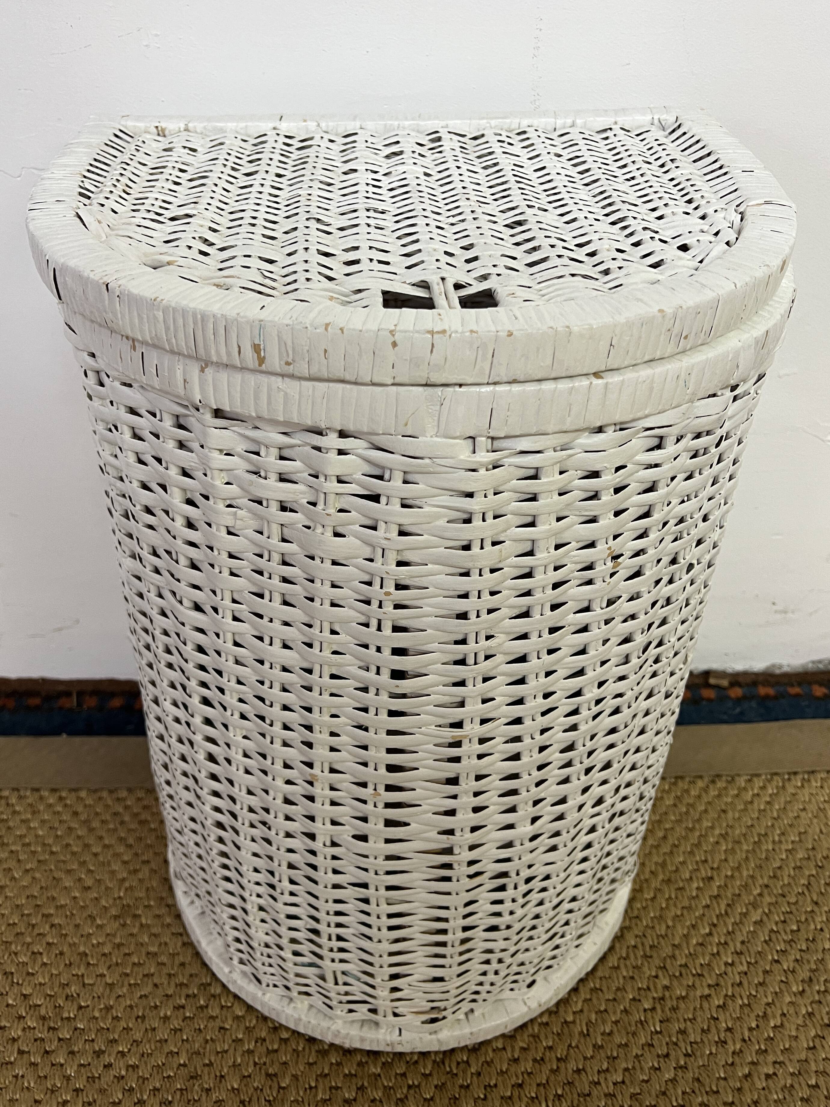Rattan laundry basket