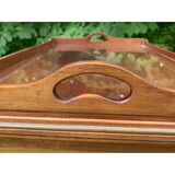 Glass tea table with its tray