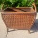 Rattan magazine rack