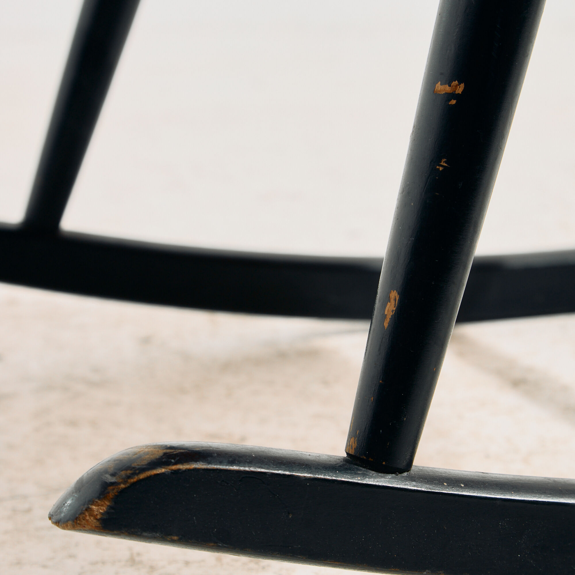 Rocking chair in beech by Roland Rainer for Hagafors