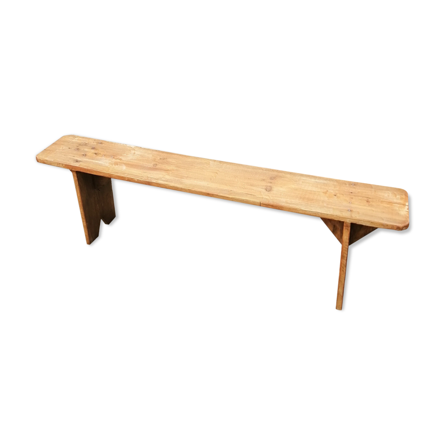 Raw wood bench L 158cm