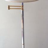 Floor lamp chrome and gold reader of the 70s