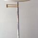 Lampadaire liseuse chromé et doré des années 70