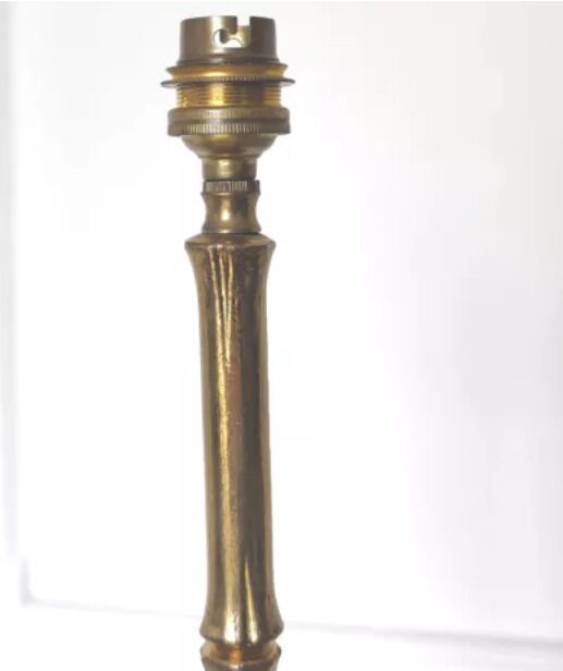 Floor lamp tripod brass decoration bamboo