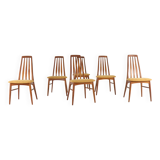 Set van 6 eetkamerstoelen Eva - Niels Koefoed  'Lindeskovs'